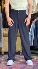 شلوار پارچه ای سرمه ای